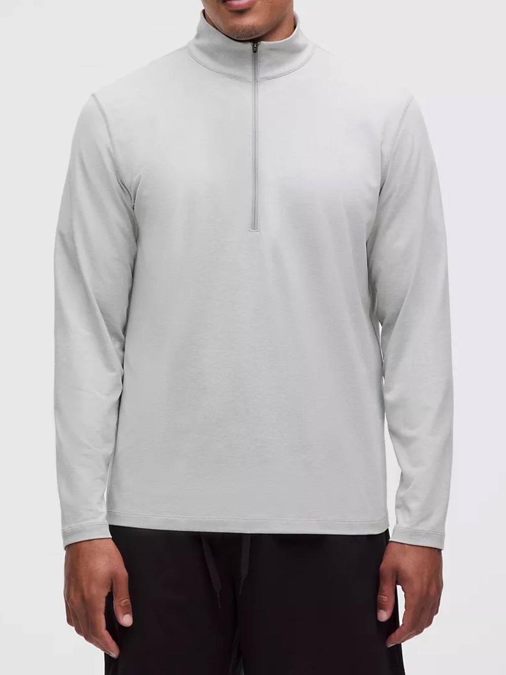 Lululemon Pullover Mens Medium Soft Jersey Half Zip Athletic Lightweight Travel